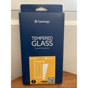 Caseology Tempered Glass Screen Protector‎ 2 pack SnapFit iPhone 15 ProMax